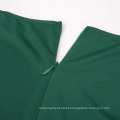 Belle Poque manga curta em forma de pescoço asimétrico em forma de quadril vestido verde escuro Bodycon Pencil BP000363-3
